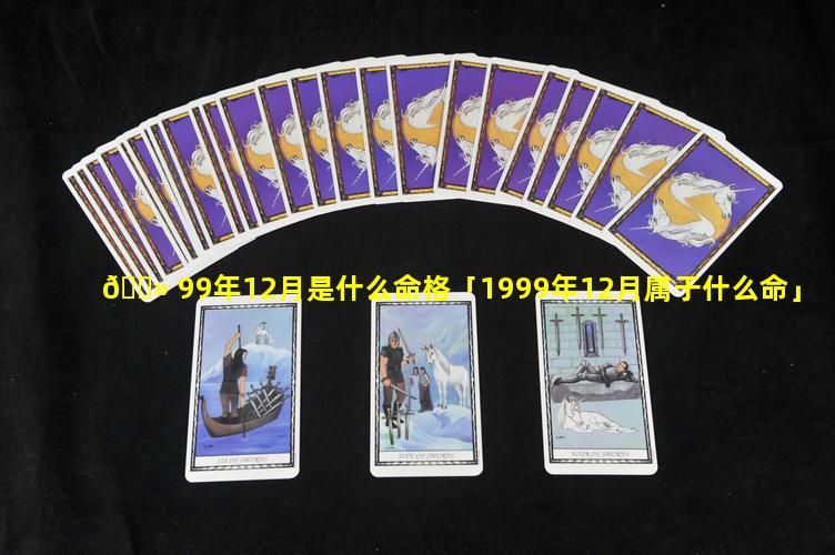 🌻 99年12月是什么命格「1999年12月属于什么命」